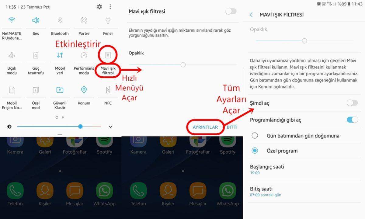 iPhone, Samsung Galaxy ve Diğer Akıllı Telefonlarda Mavi Işık Filtresi Nasıl Aktif Edilir?
