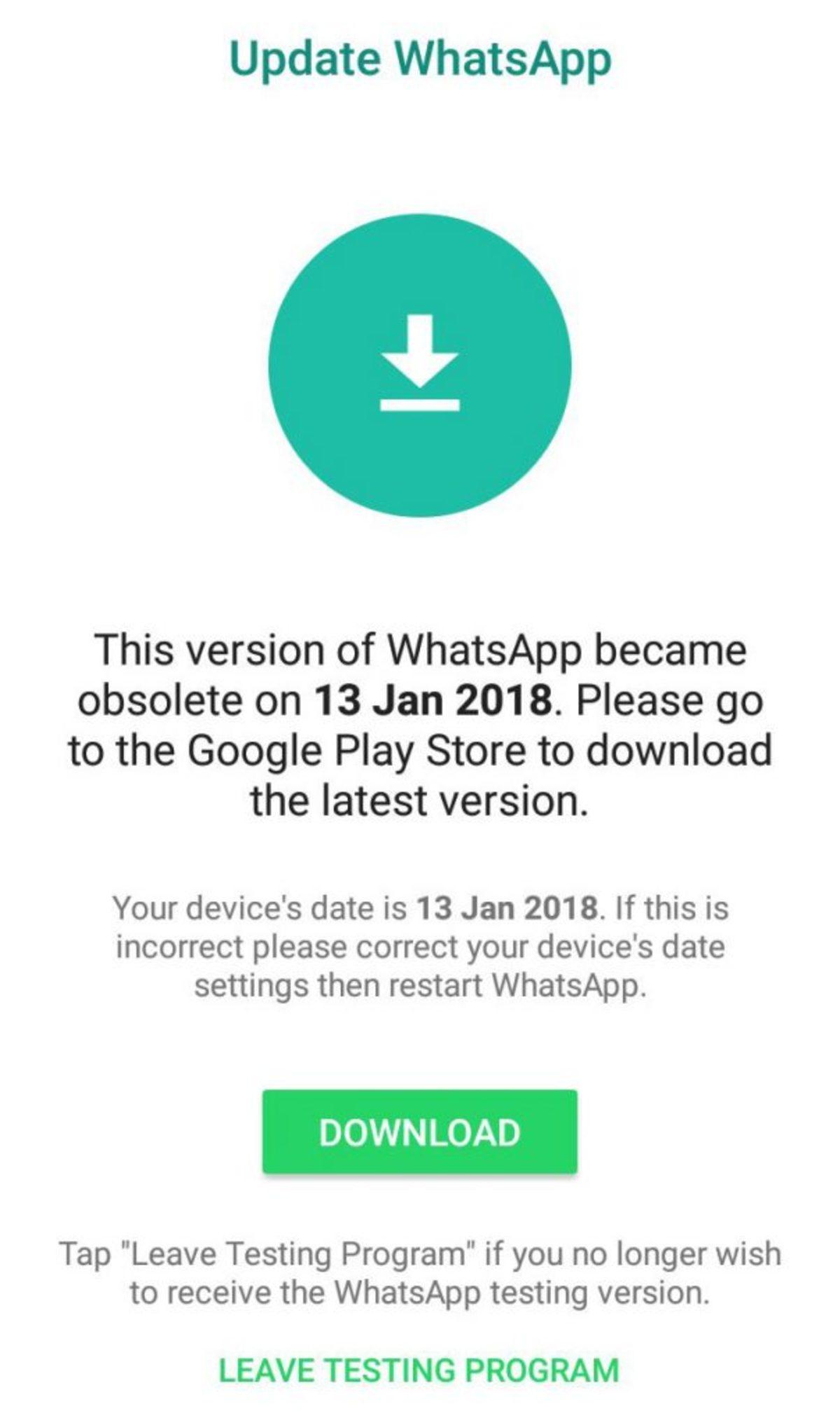 WhatsApp’ın Kullanıcıları Çileden Çıkaran  ’Güncelleme’ Sorunu Çözüldü!