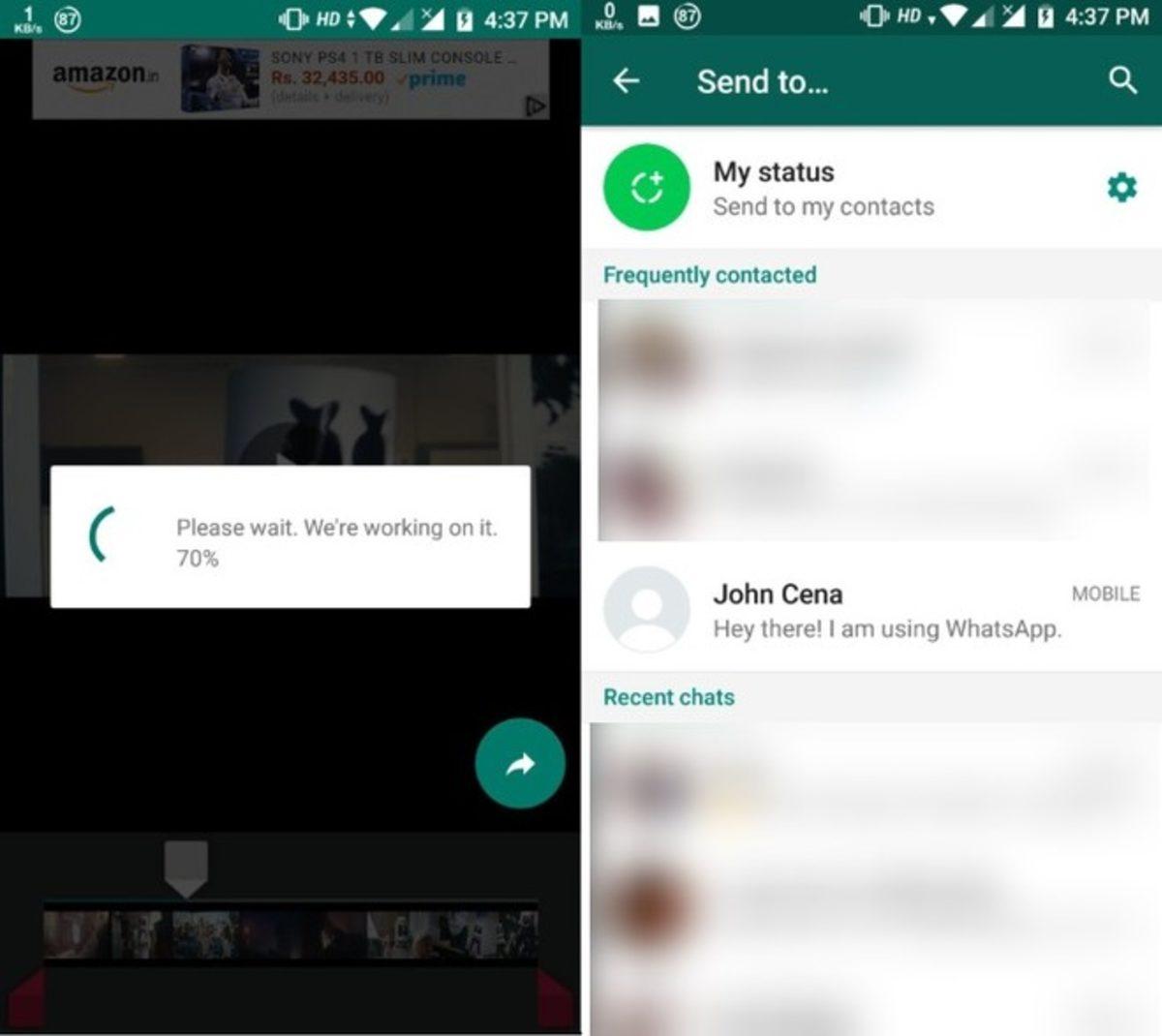 30 Saniyeden Uzun WhatsApp Durum Videolarını Nasıl Paylaşırız?
