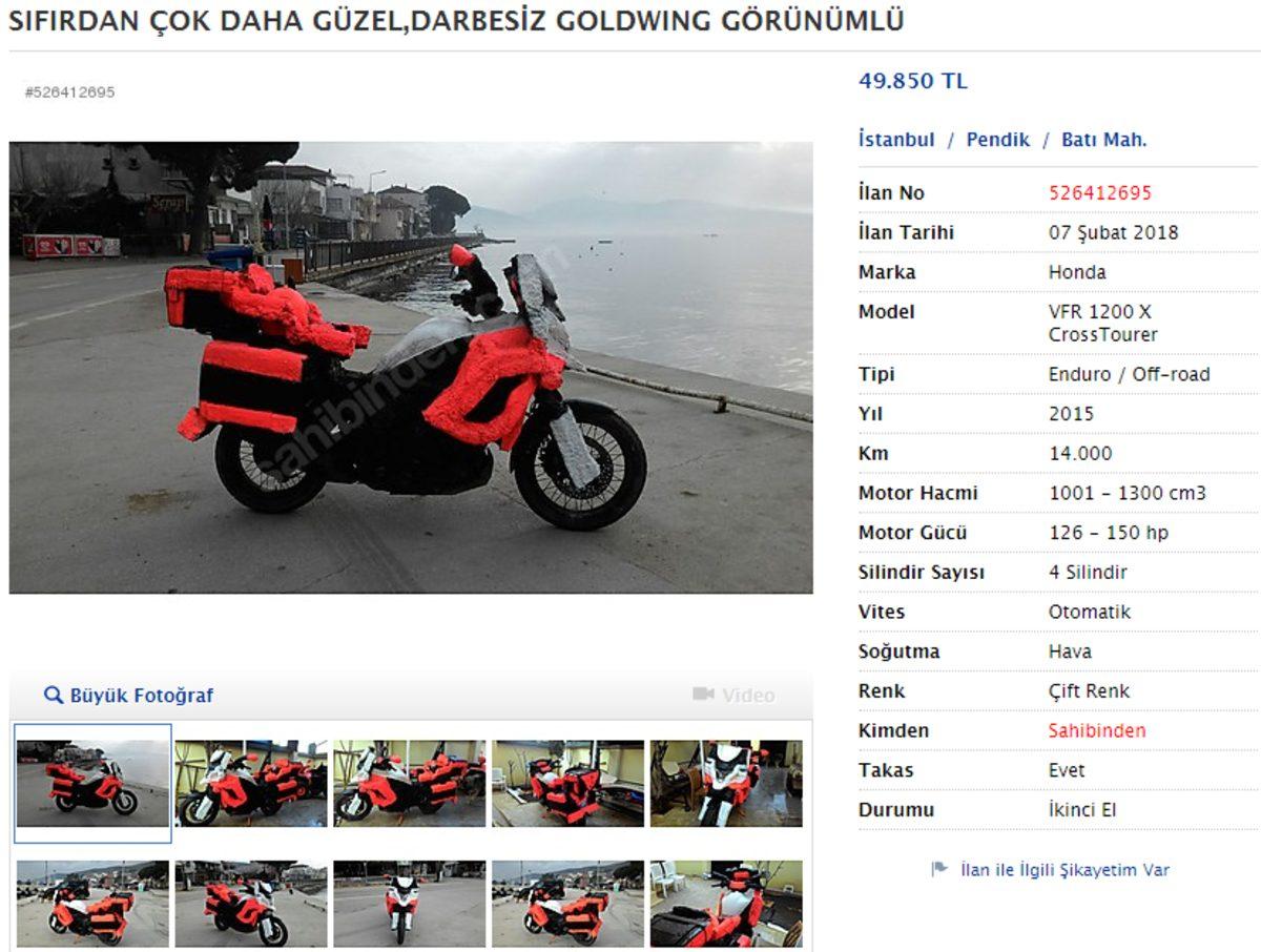 Sahibinden.com’daki Görenleri Kör Eden Motosiklet İlanı!