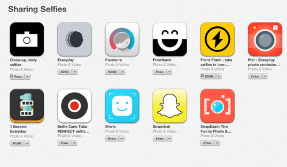AppStore Selfie Bölümü Açıldı