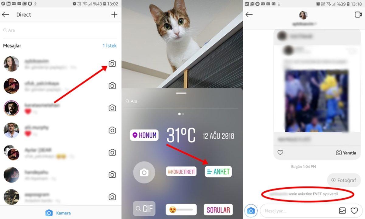 Artık Instagram DM’den Anket ve Soru Oluşturabilirsiniz