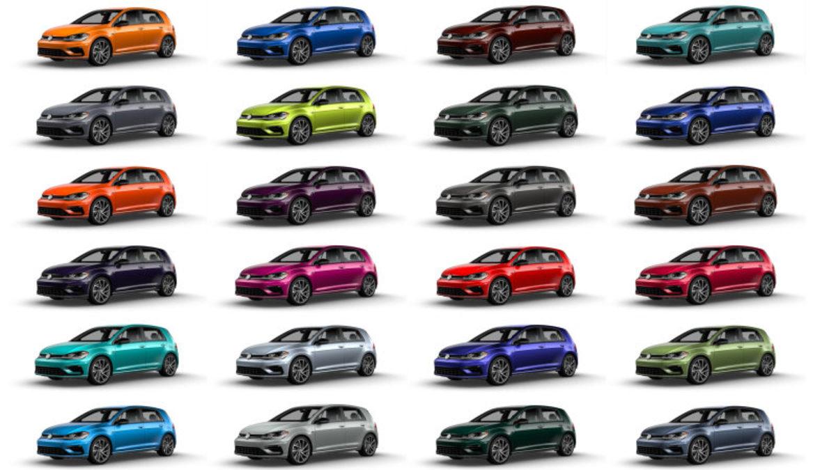 2019 Model Volkswagen Golf R, Birbirinden Güzel 40 Renk Seçeneği ile Beraber Geliyor