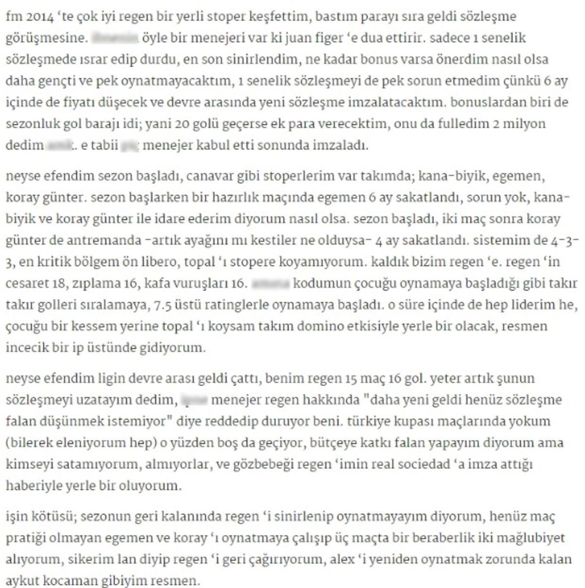 Ekşi Sözlükte Bahsedilen Uçuk Football Manager Olayları