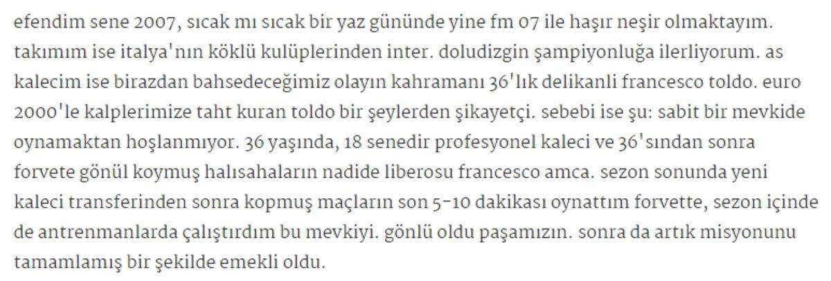 Ekşi Sözlükte Bahsedilen Uçuk Football Manager Olayları