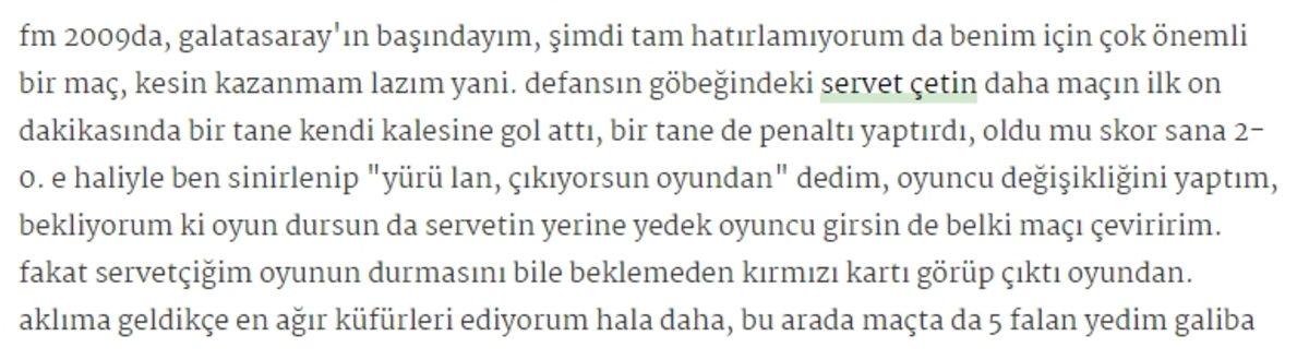 Ekşi Sözlükte Bahsedilen Uçuk Football Manager Olayları