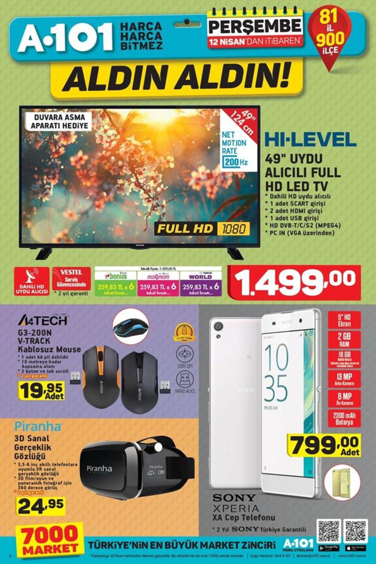 A101’den BİM’e Cevap Gibi İndirim: Sony Xperia XA Satışta