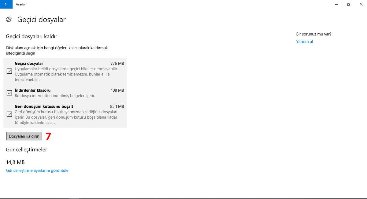 Windows 10’daki Gereksiz Dosyalar Nasıl Silinir?
