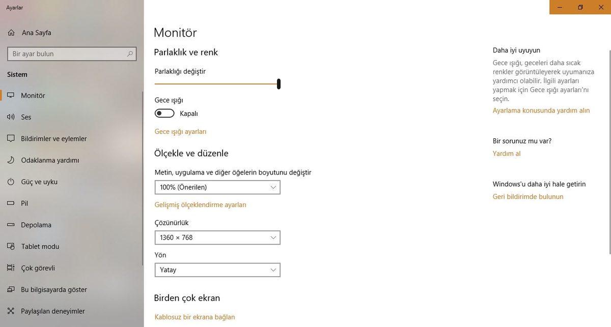 Windows 10’lu Bilgisayarınızda, İkinci Ekran Kullanarak Masaüstünü Uzatmak İçin Gerekli Ayarlar