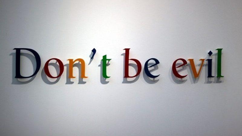Google, Gayri Resmi Kurumsal Sloganı Olan ’Don’t Be Evil’ İfadesini Kaldırdı