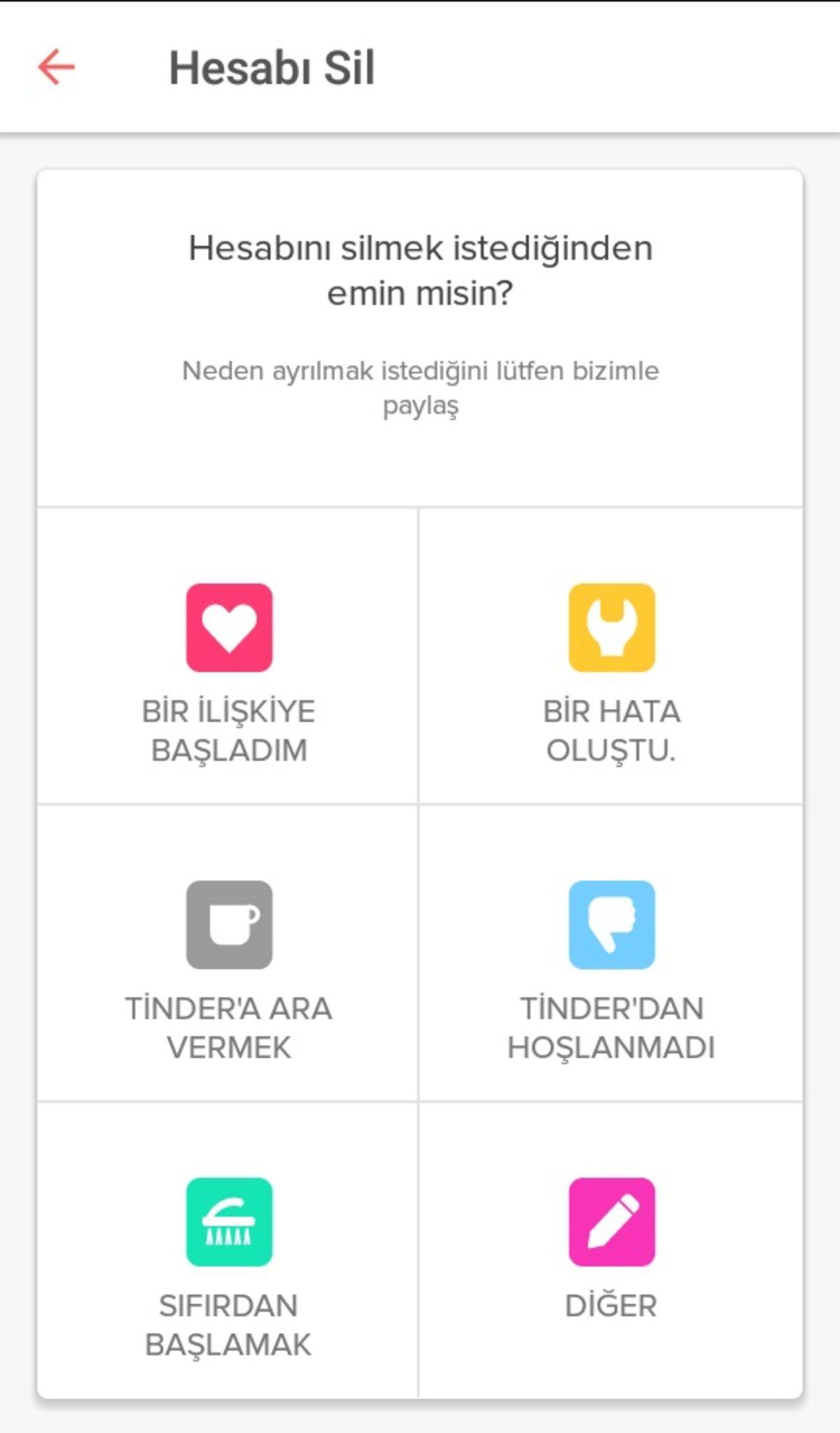 Tinder Hesabınızı Sonsuza Dek Nasıl Silersiniz?
