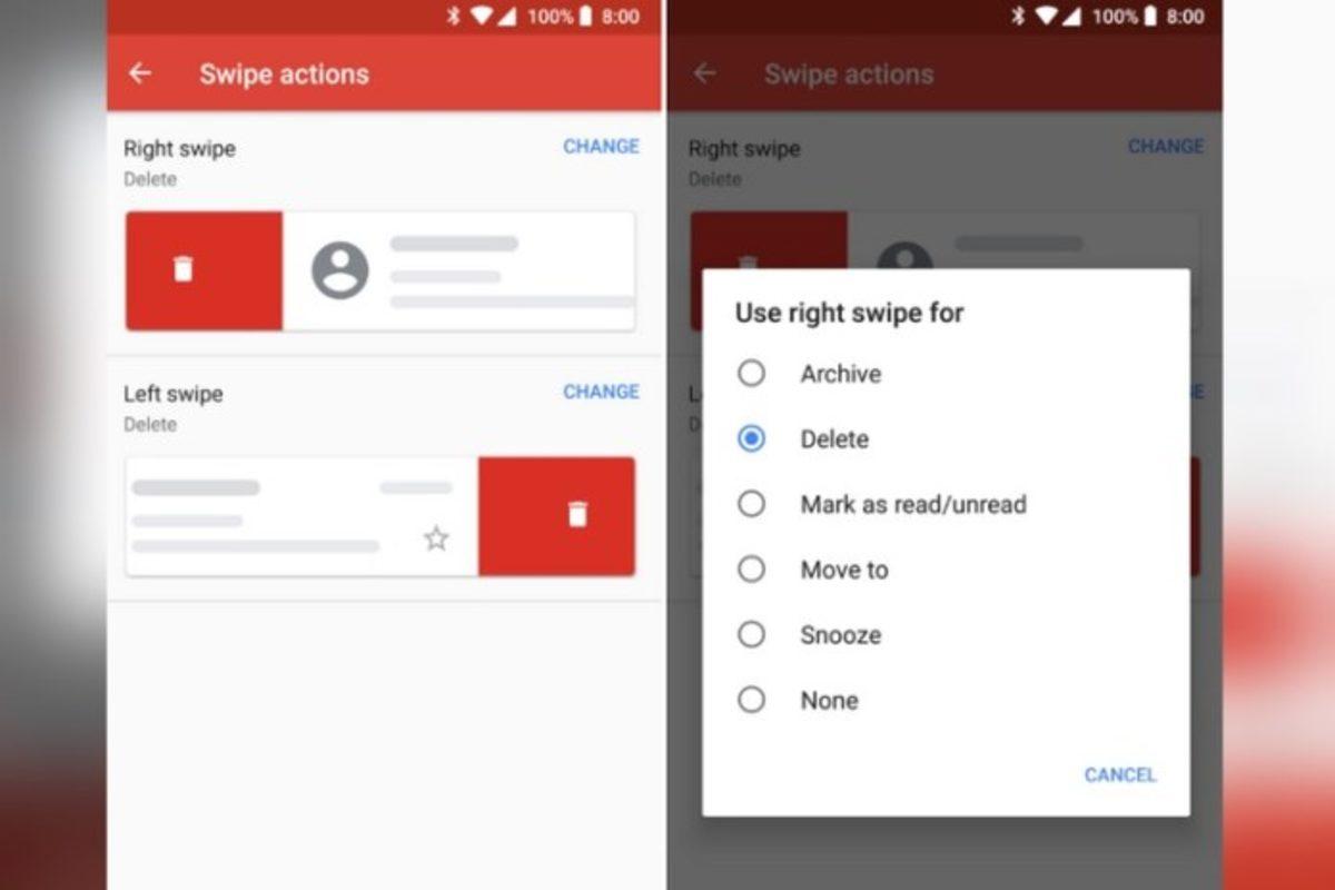 Android için Gmail Uygulaması’nda Sağa ve Sola Kaydırma Efektleri Nasıl Özelleştirilir?