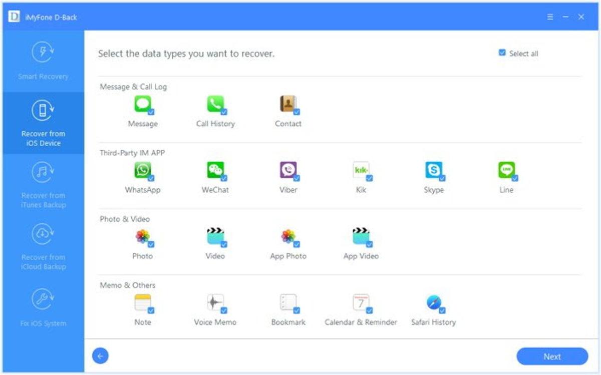 iMyFone D-Back iPhone Veri Kurtarma ile Tüm Dosyalarınız Güvende!