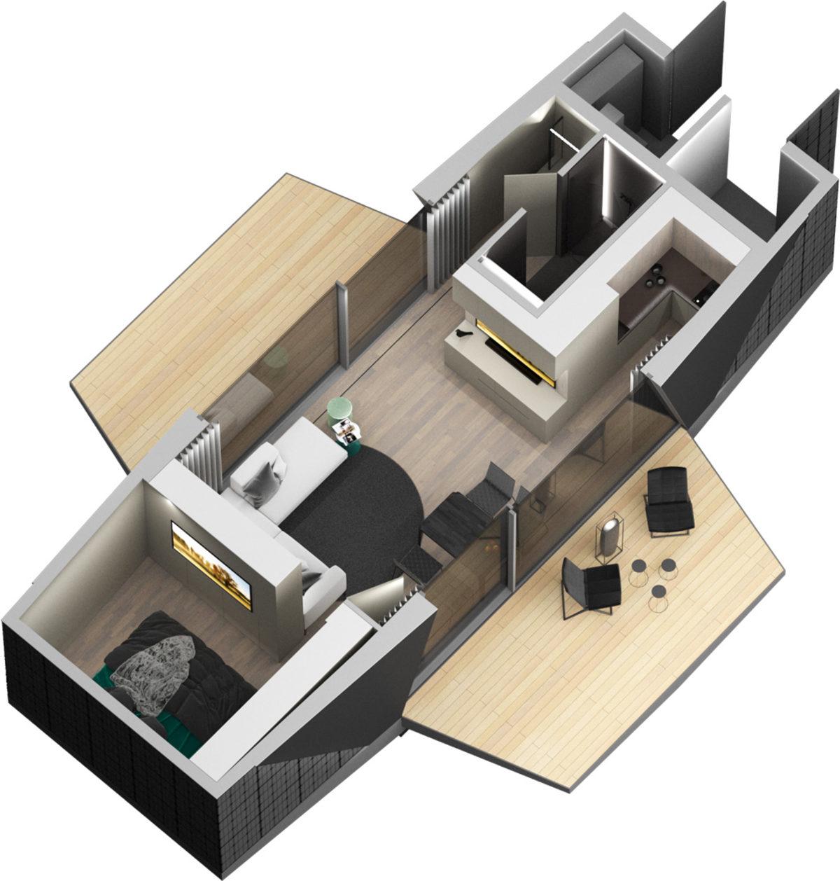 Kendi Elektriğini Üretip Telefonla Kontrol Edilebilen Ultra Lüks Taşınabilir Ev: The Space