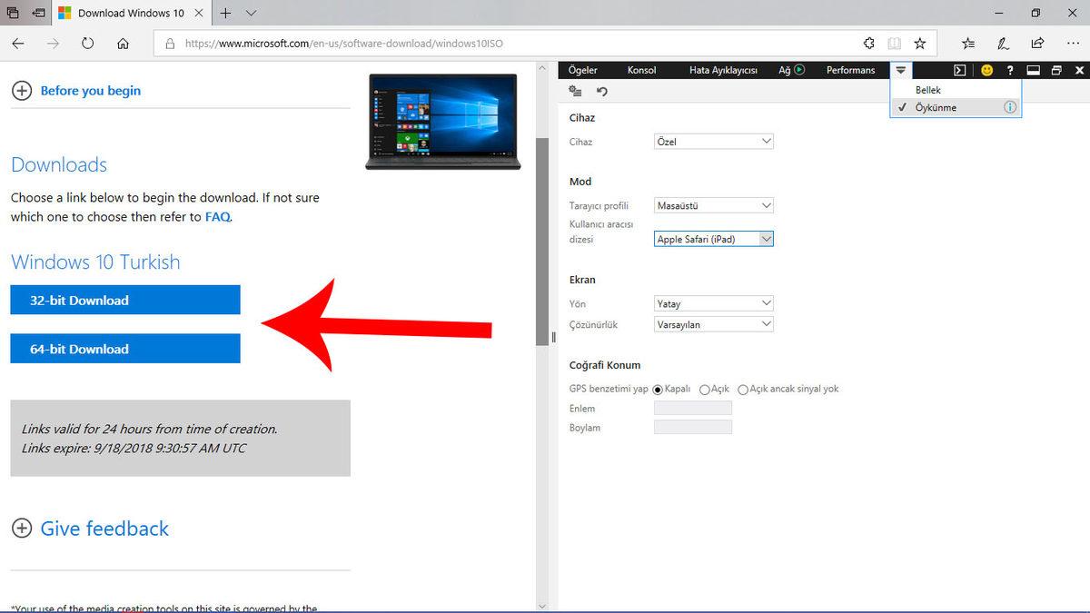 Microsoft’u Kandırarak Windows 10’un ISO Dosyasına Nasıl Ulaşılır?