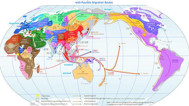 İnsanlığın 200 Bin Yıllık Göçünü Gösteren Animasyon