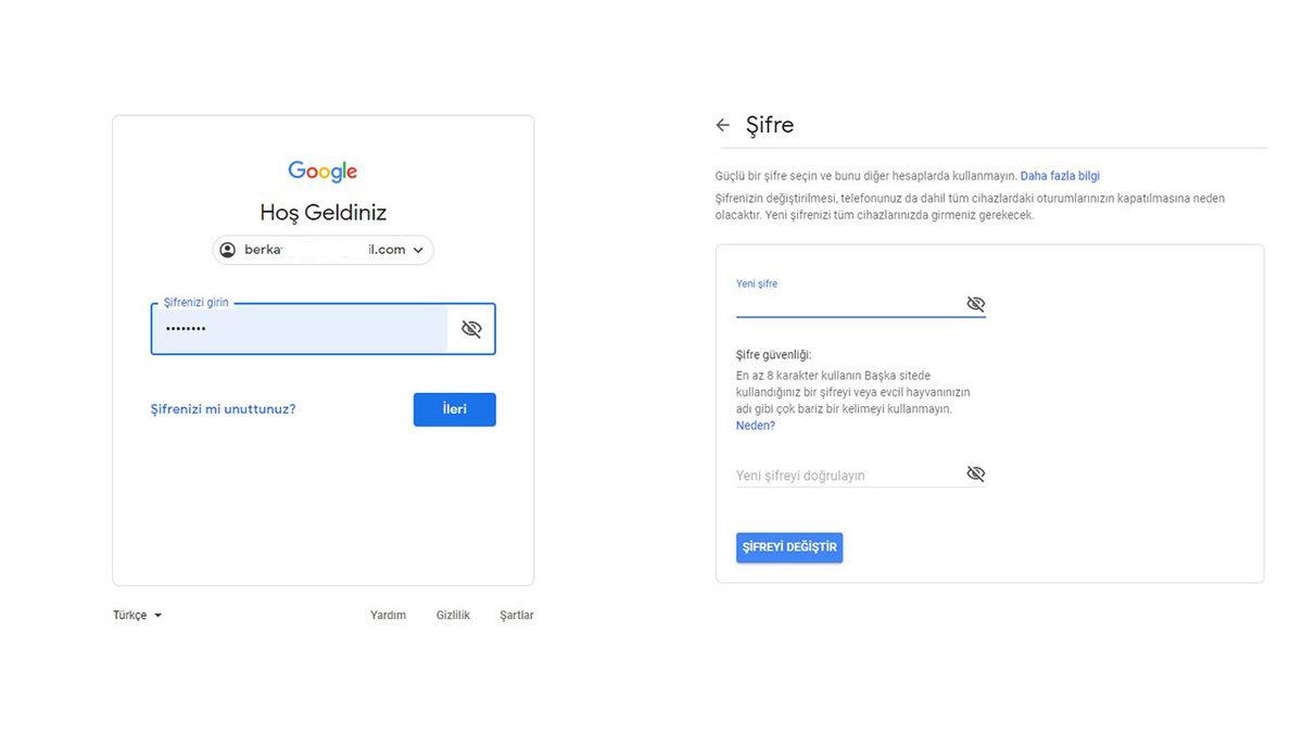 Google Hesabı (Gmail) Şifresi Nasıl Değiştirilir?