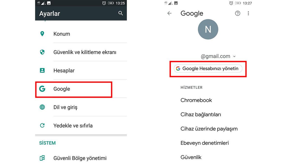 Google Hesabı (Gmail) Şifresi Nasıl Değiştirilir?