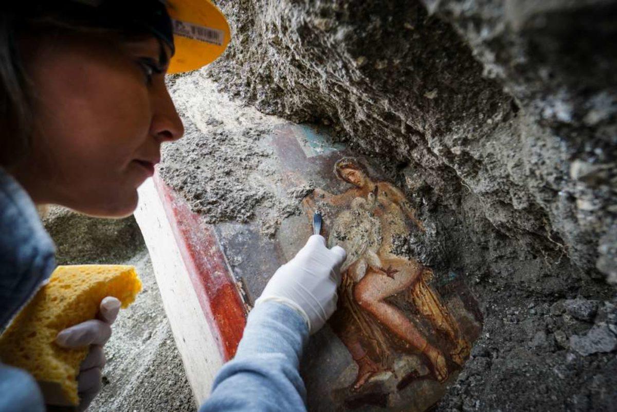 Pompeii’de Antik Erotik Yatak Odası Çizimi Ortaya Çıktı