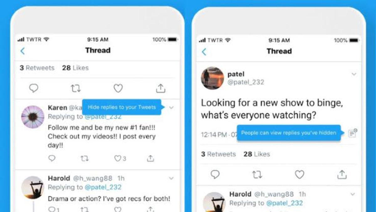 Twitter, ’Yanıtları Gizle’ Özelliğini Tüm Kullanıcılar İçin Yayınladı