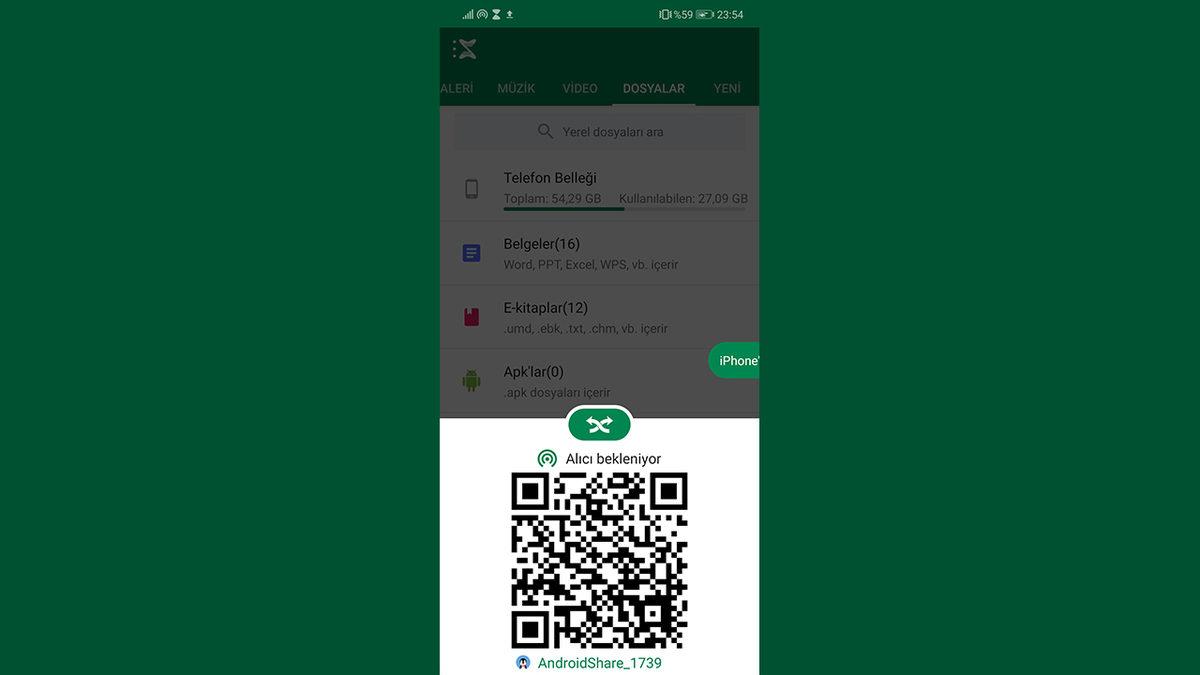 Telefonlar Arası Hızlı Dosya Gönderme Uygulaması: Xender (Android - iOS)
