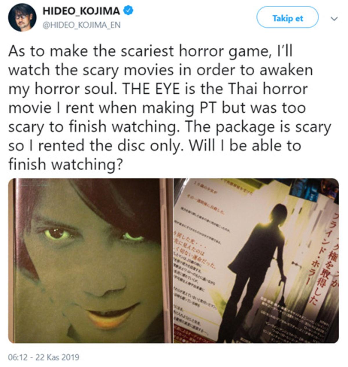 Hideo Kojima, Yeniden Bir Korku Oyunu Üzerinde Çalışıyor