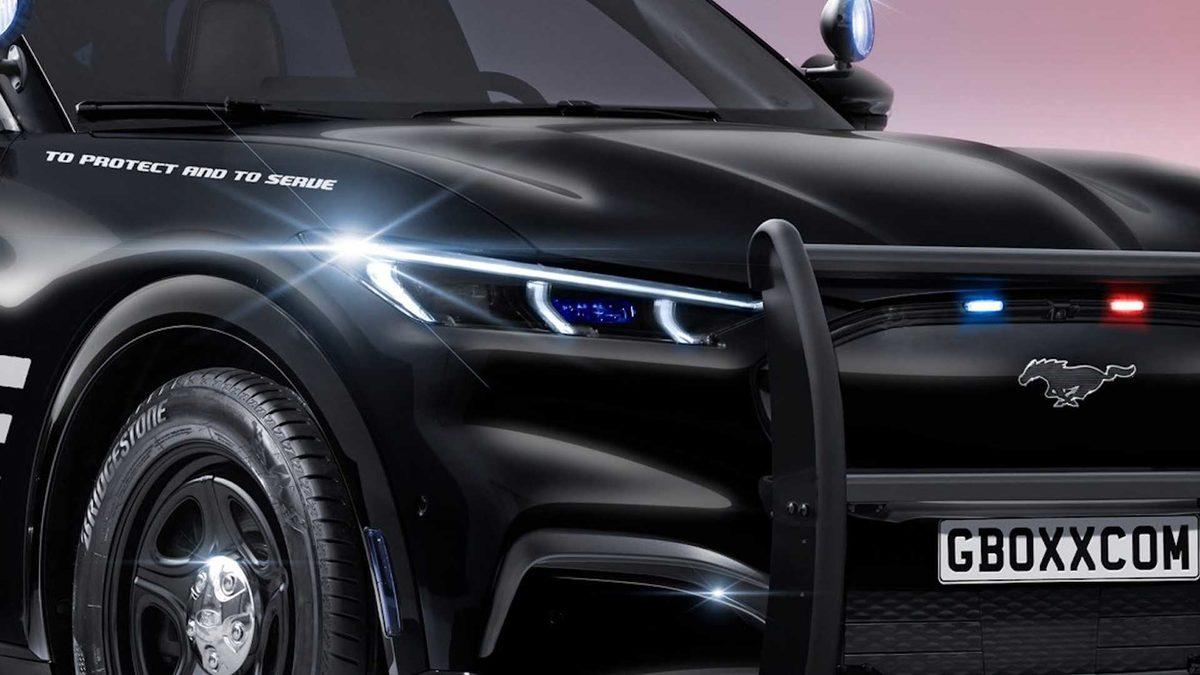 Ford Mustang Mach-E’yi Suçluların Korkulu Rüyası Yapacak Polis Arabası Tasarımı