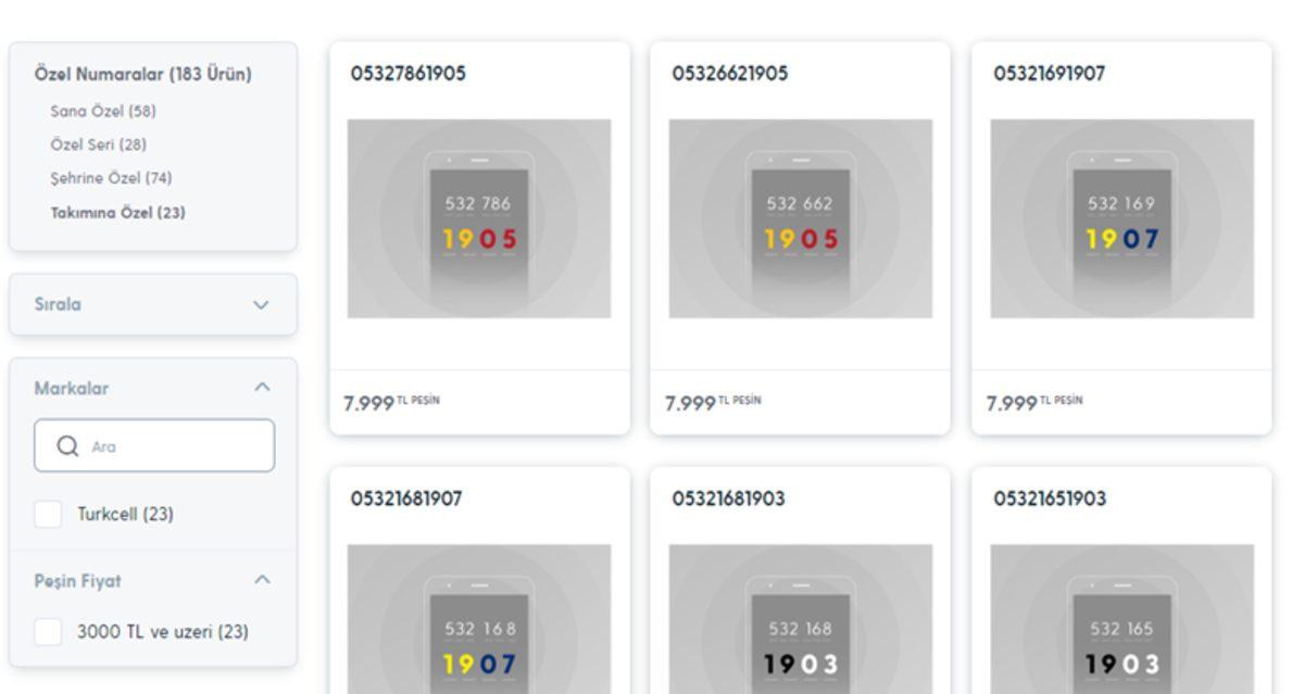 Turkcell, Fiyatı 8000 TL’yi Bulan Özel Numaraları Satışa Çıkardı