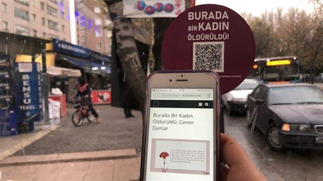 Kadın Cinayetlerine Dikkat Çekmek İçin QR Kodlu ’Dijital Karanfil’ Projesi Başlatıldı