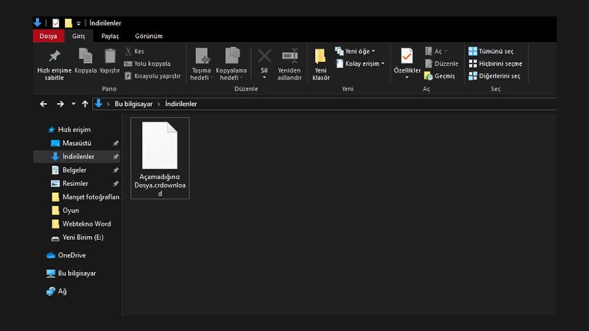 CRdownload Dosyası Nedir, Nasıl Açılır?