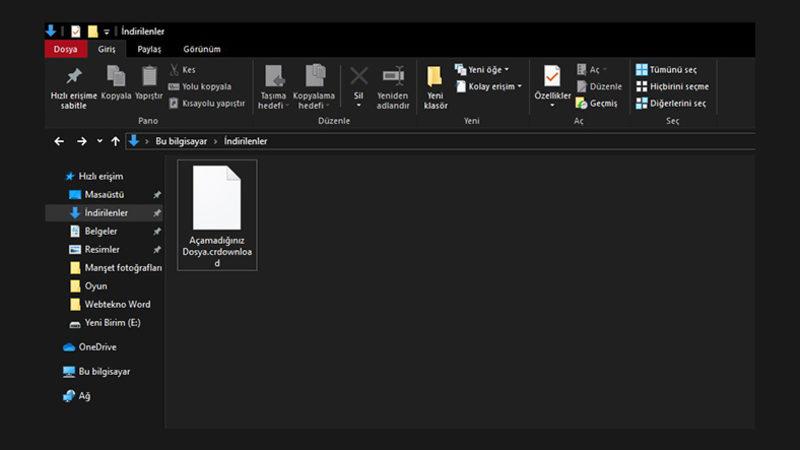 CRdownload Dosyası Nedir, Nasıl Açılır?