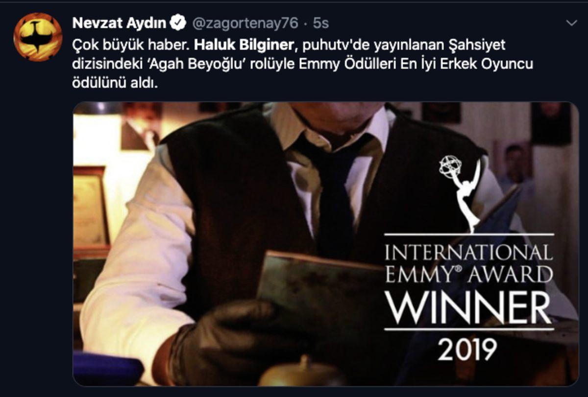 Haluk Bilginer’in Emmy Başarısına Gelen İlk Sosyal Medya Yorumları