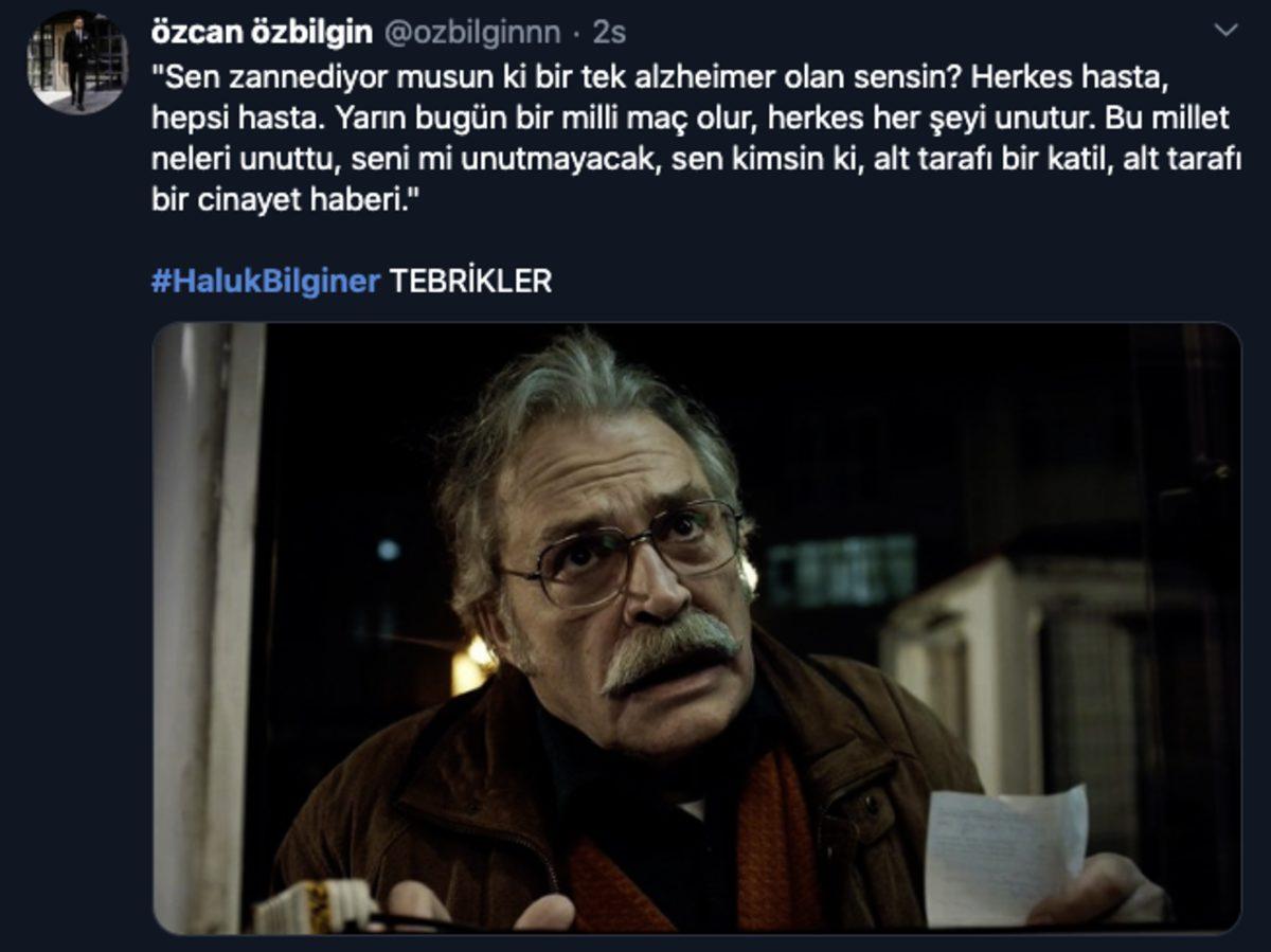 Haluk Bilginer’in Emmy Başarısına Gelen İlk Sosyal Medya Yorumları
