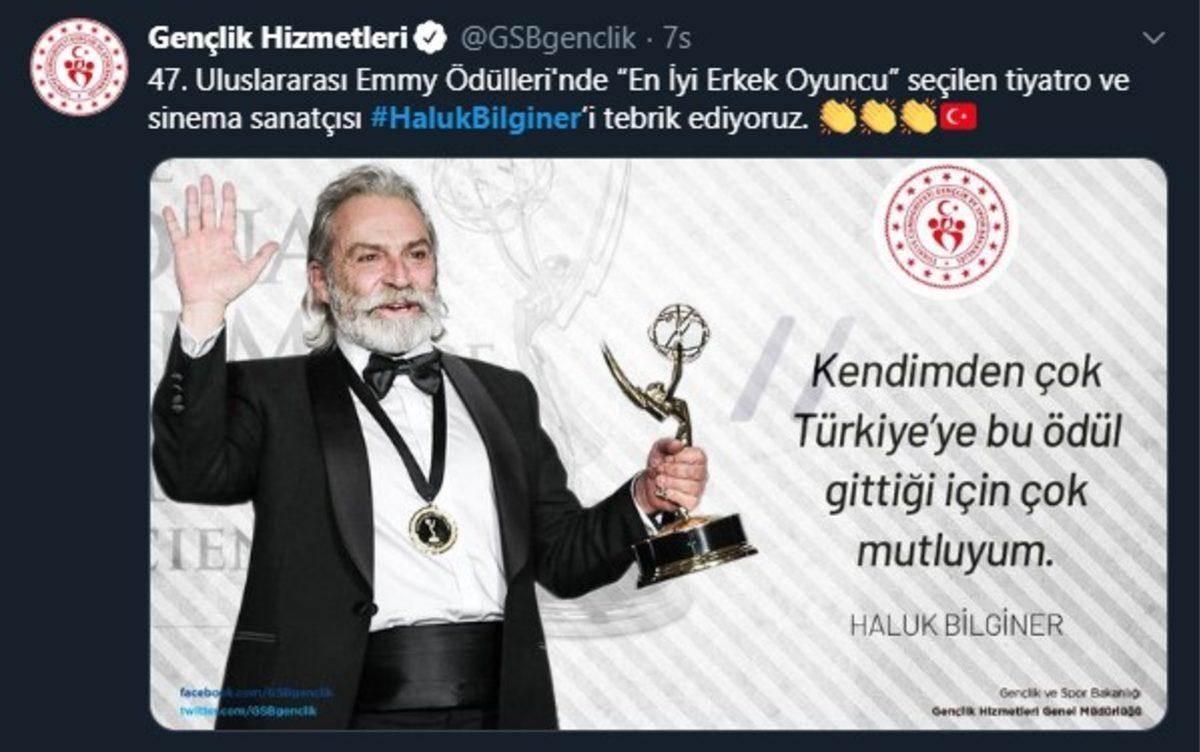 Haluk Bilginer’in Emmy Başarısına Gelen İlk Sosyal Medya Yorumları