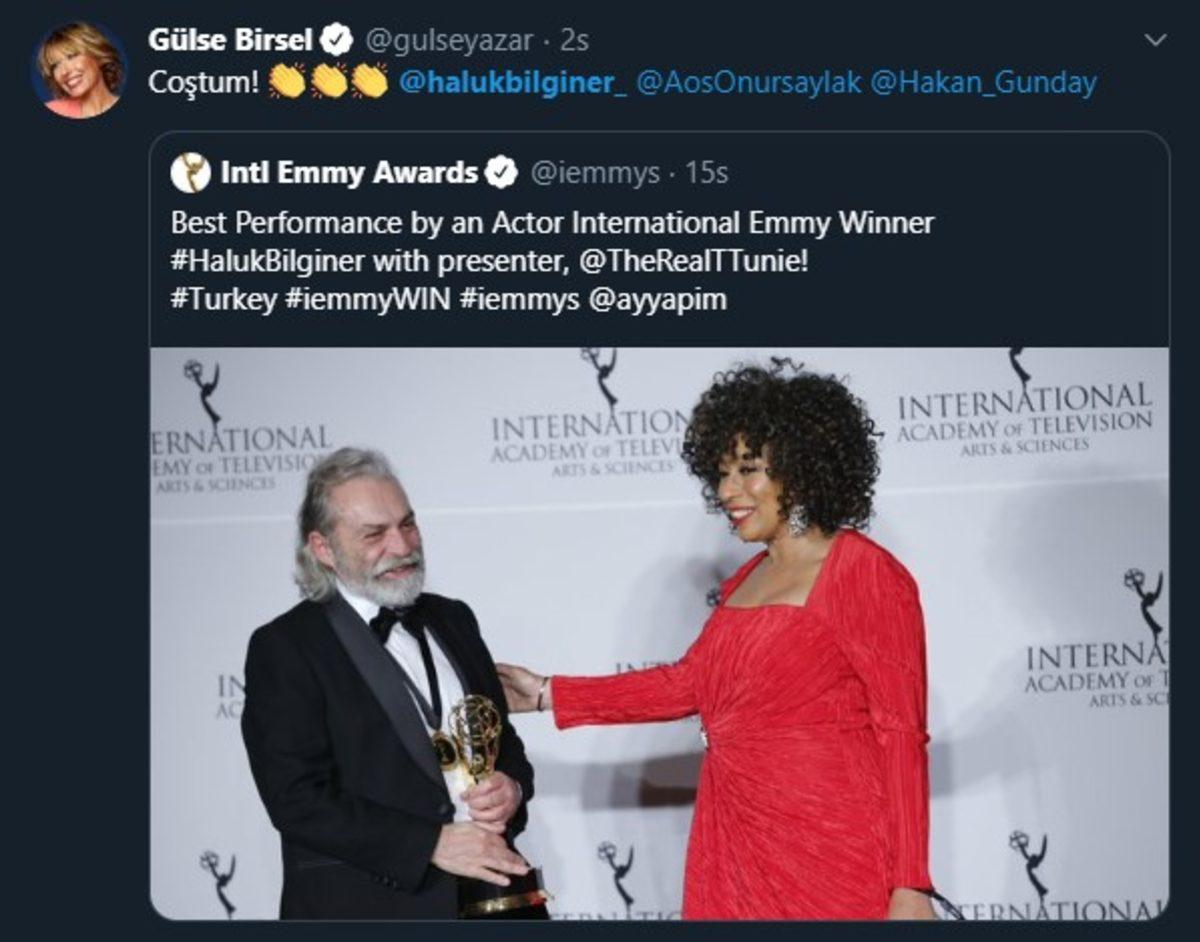 Haluk Bilginer’in Emmy Başarısına Gelen İlk Sosyal Medya Yorumları