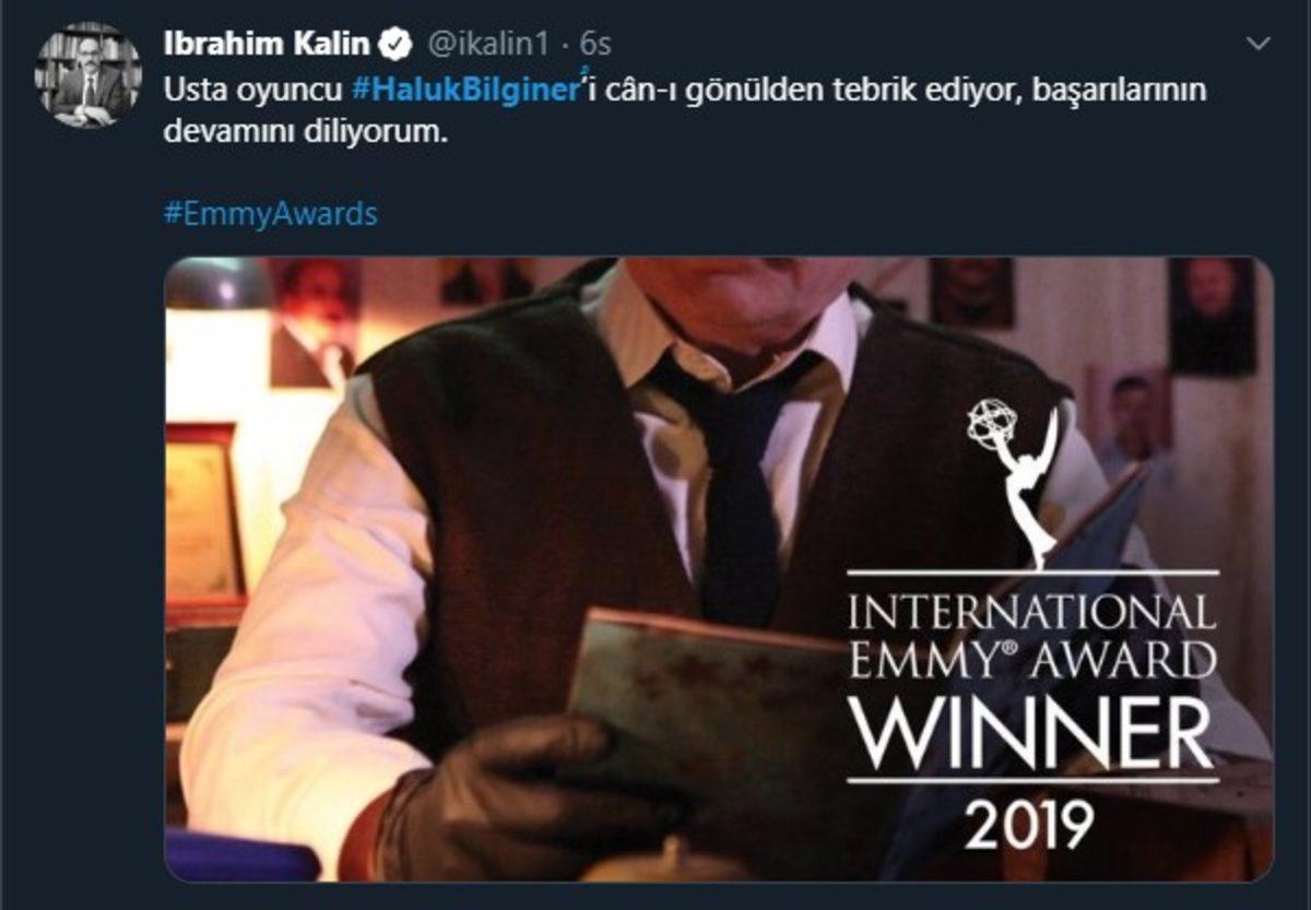Haluk Bilginer’in Emmy Başarısına Gelen İlk Sosyal Medya Yorumları