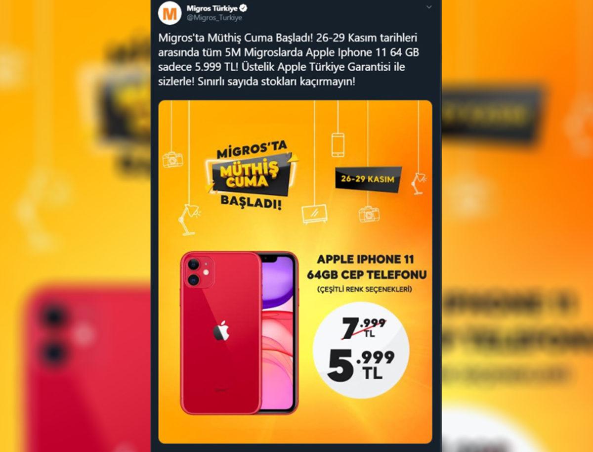 Migros’un 5.999 TL’lik iPhone 11 Kampanyası İçin İlginç Stok İddiası