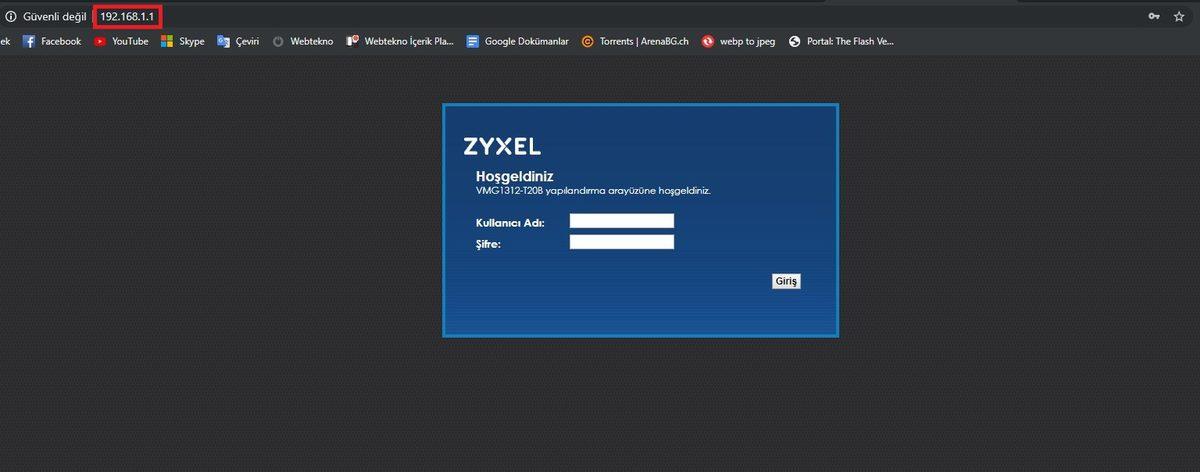 Modem Arayüzüne Nasıl Girilir? - 192.168.1.1 Giriş Şifreleri