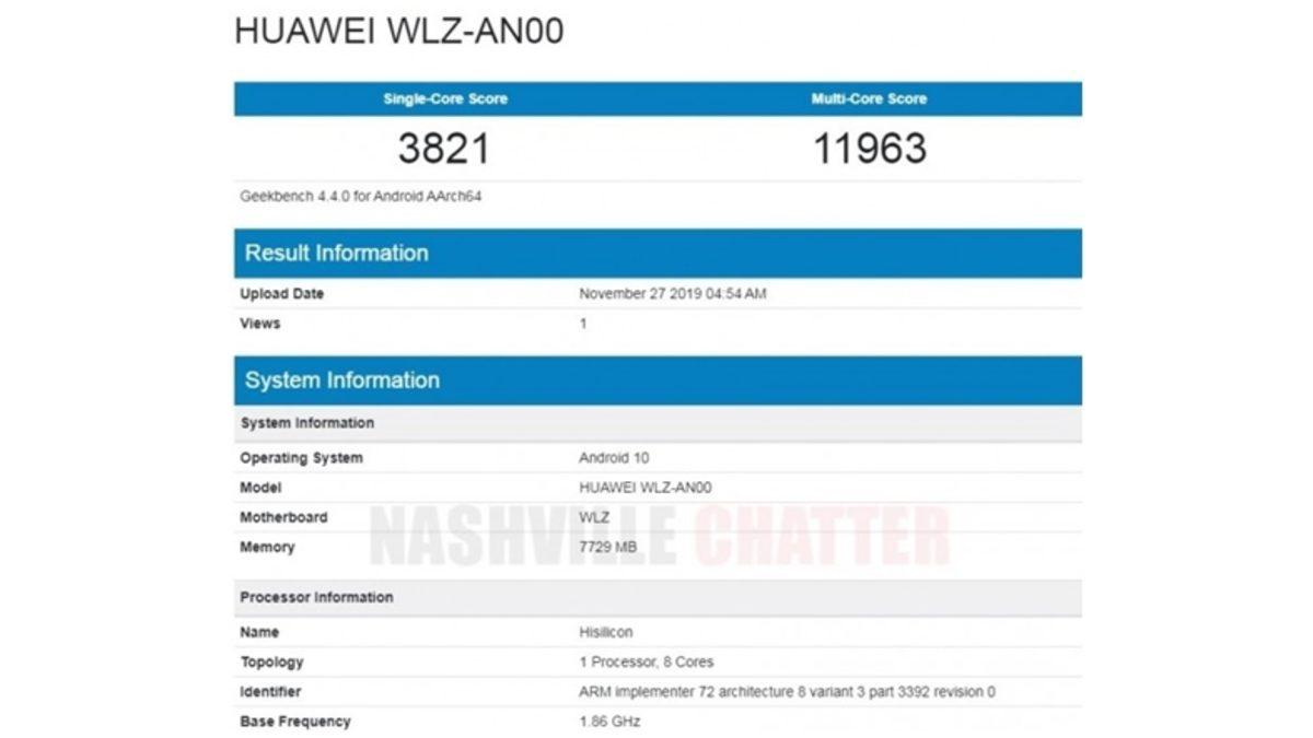 Huawei Nova 6 5G’nin Geekbench Sonuçları Ortaya Çıktı