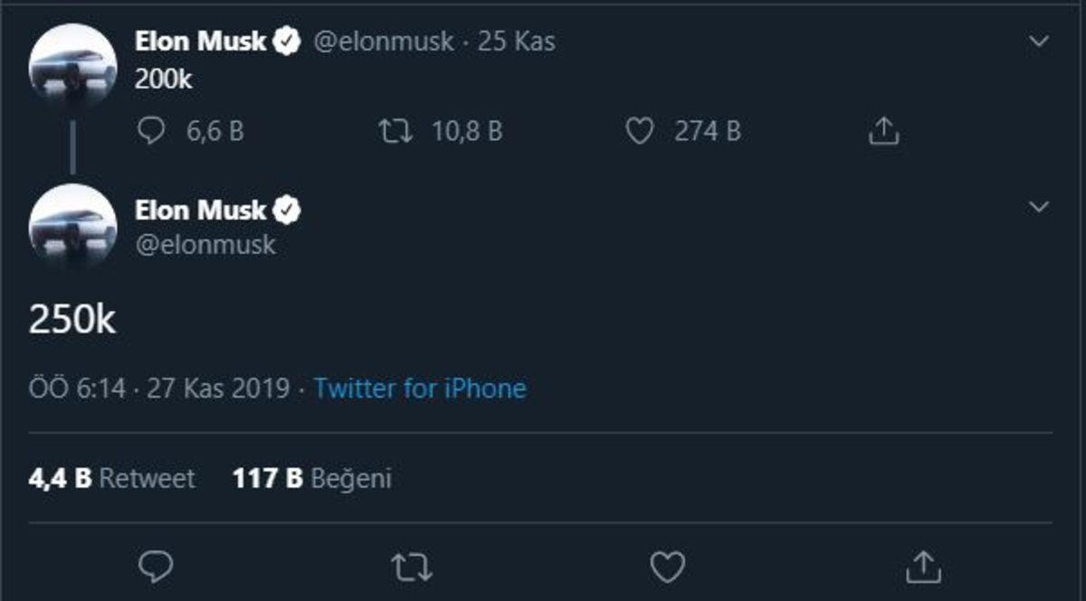 Elon Musk, Tesla Cybertruck’ın Güncel Ön Sipariş Sayısını Açıkladı