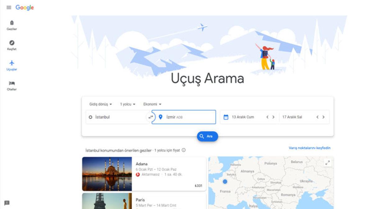 Google Uçuşlar (Flights) ile Ucuz Uçak Bileti Nasıl Alınır?