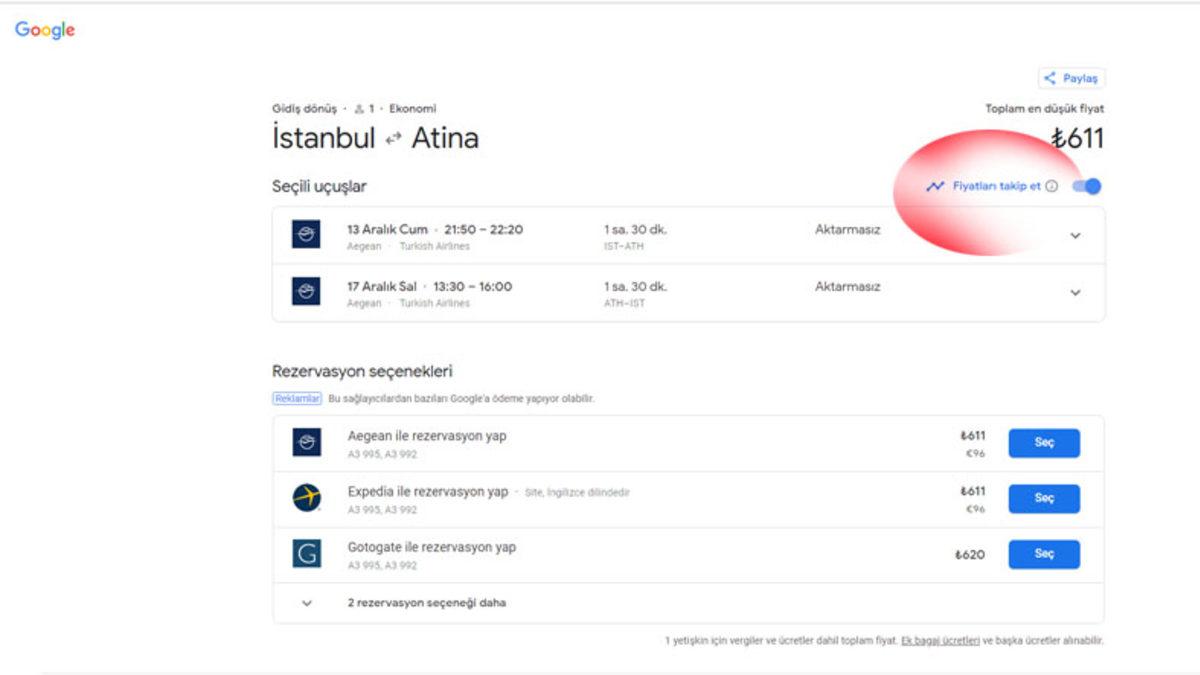 Google Uçuşlar (Flights) ile Ucuz Uçak Bileti Nasıl Alınır?