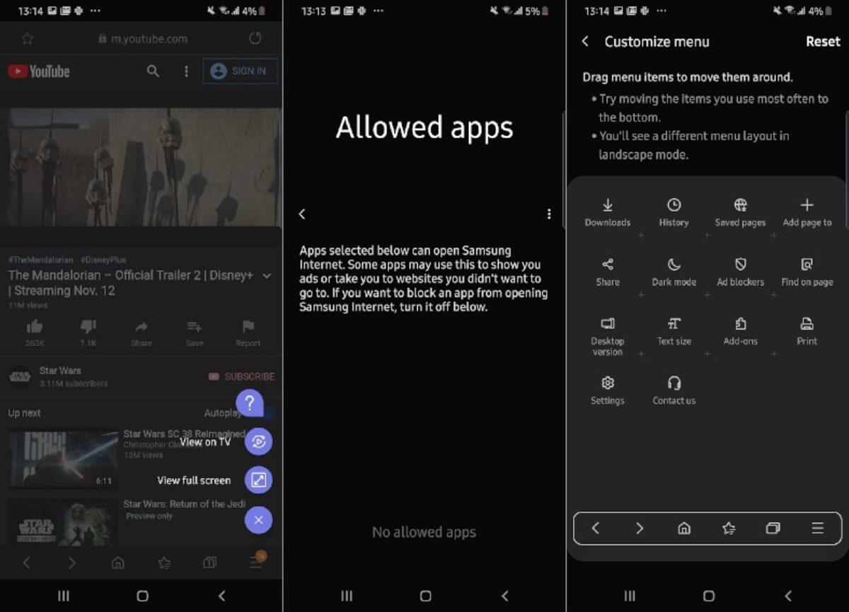 Samsung, İnternet Tarayıcısına ’Video Asistanı’ Özelliğini Geri Getirdi