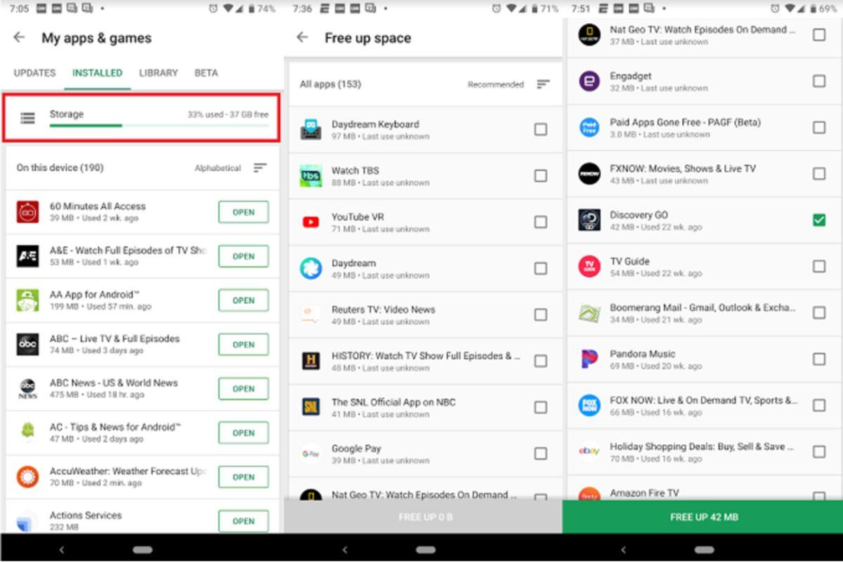 Yeni Google Play Store Özelliği Sayesinde Telefonunuzdaki Depolama Alanını Görebileceksiniz