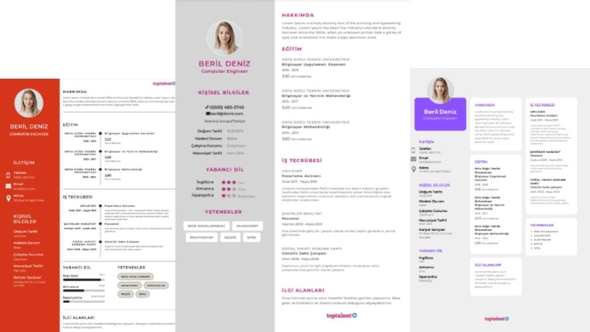 Ücretsiz CV (Öz Geçmiş) Oluşturabileceğiniz 15 İnternet Sitesi