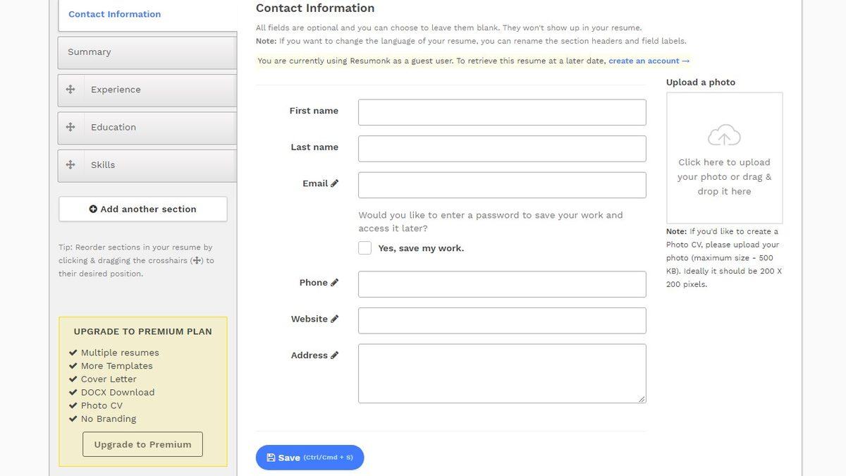 Ücretsiz CV (Öz Geçmiş) Oluşturabileceğiniz 15 İnternet Sitesi