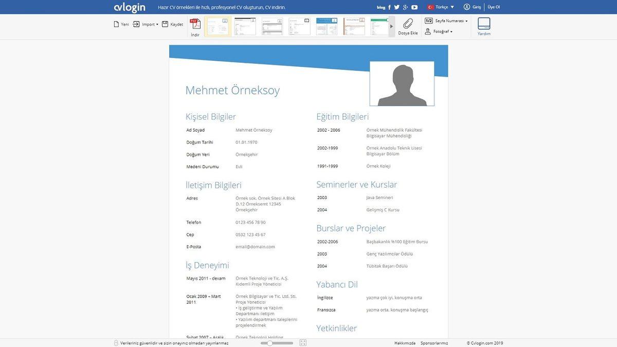 Ücretsiz CV (Öz Geçmiş) Oluşturabileceğiniz 15 İnternet Sitesi