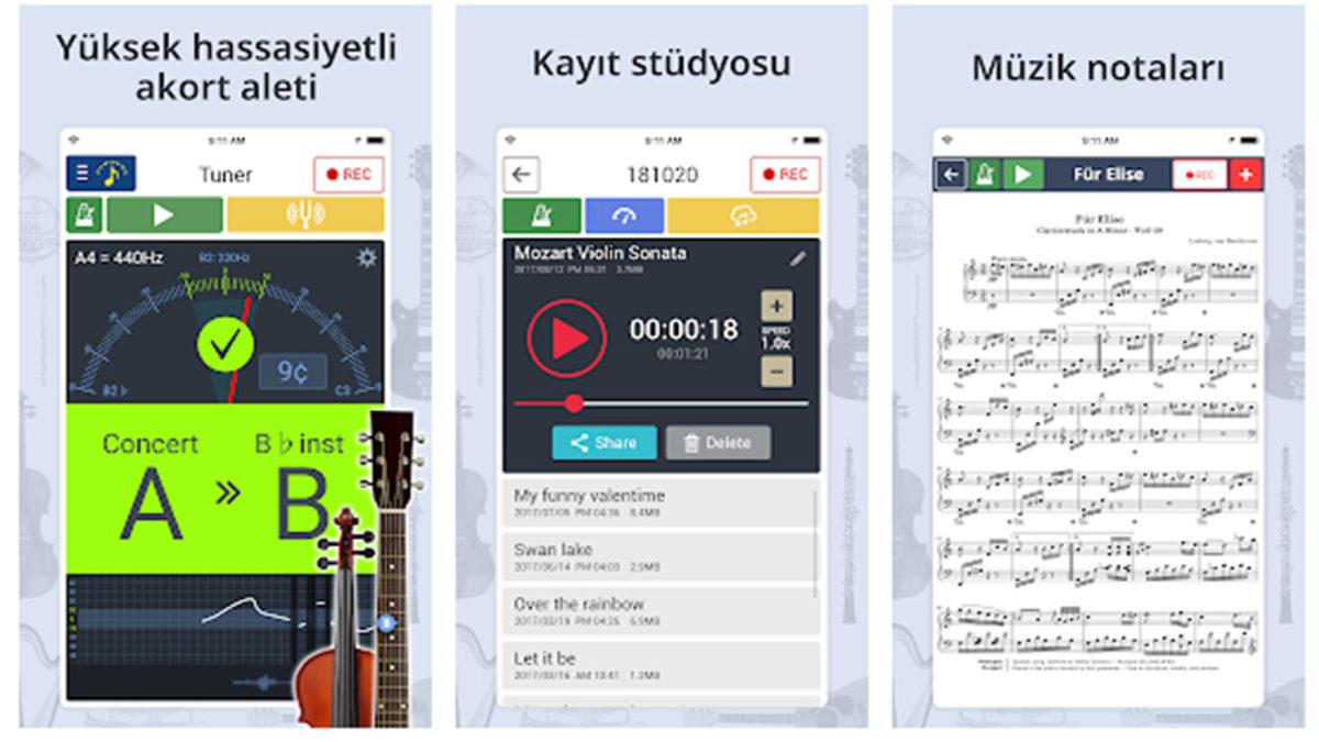 Telli Çalgıları Akort Etmek İçin 10 Kullanışlı Uygulama (Android - iOS)