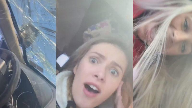 Trafik Kazasından Sonra TikTok Videosu Çeken Genç Kızlar Viral Oldu