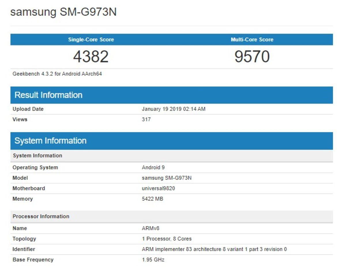 Exynos İşlemcili Samsung Galaxy S10, GeekBench Tek Çekirdek Testinde iPhone Xs’in Gerisinde Kaldı